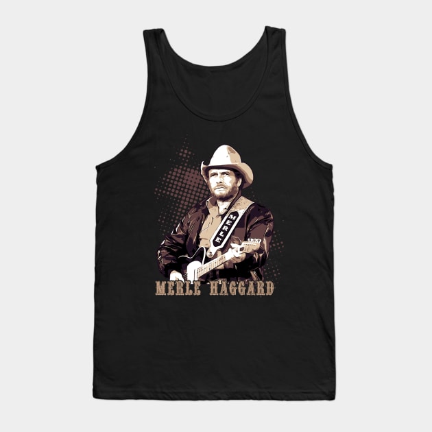 Merle Haggard Tank Top by Degiab